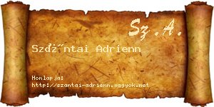 Szántai Adrienn névjegykártya